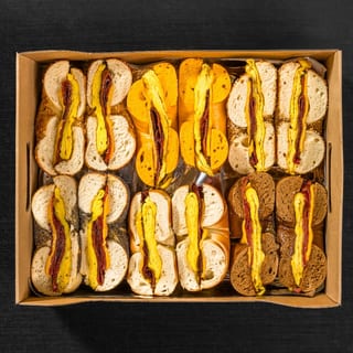 BACON, EGG & CHEESE BOX (12 Sandwiches)
