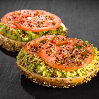 AVOCADO TOAST BAGEL (open face)