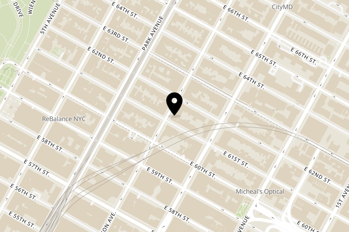 Map showing the location of Go Bagels Lexington Ave on 787 Lexington Ave in New York